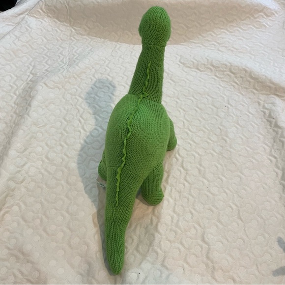 (2) Crochet Style Colorful Dinosaur Plush Toys Long Neck Triceratops Best Years - Picture 3 of 16